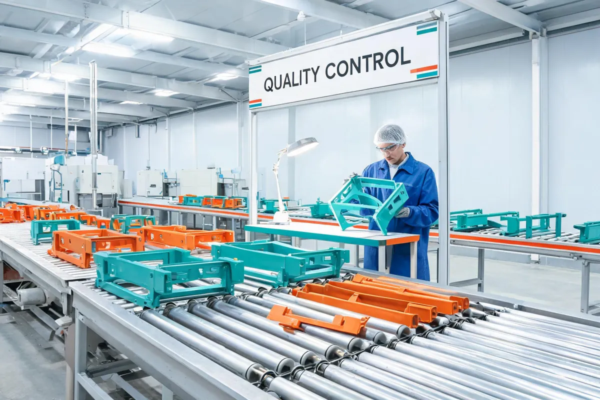 powder coating line for industrial parts